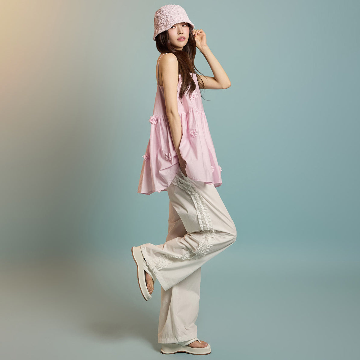 P3504 フリルパンツ