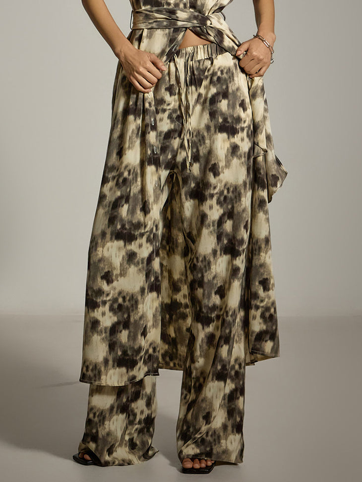 P3512 Tie-dye Wide Pants