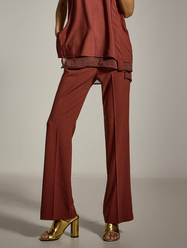 P3516 Semi Boot-cut Slacks