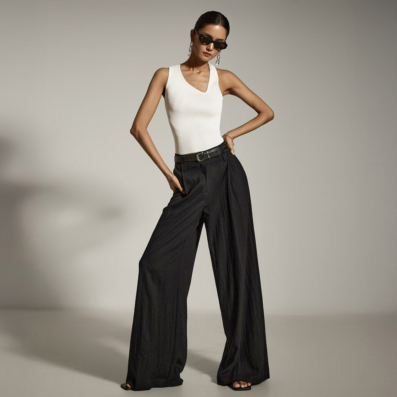 P3530 褶裥休闲裤