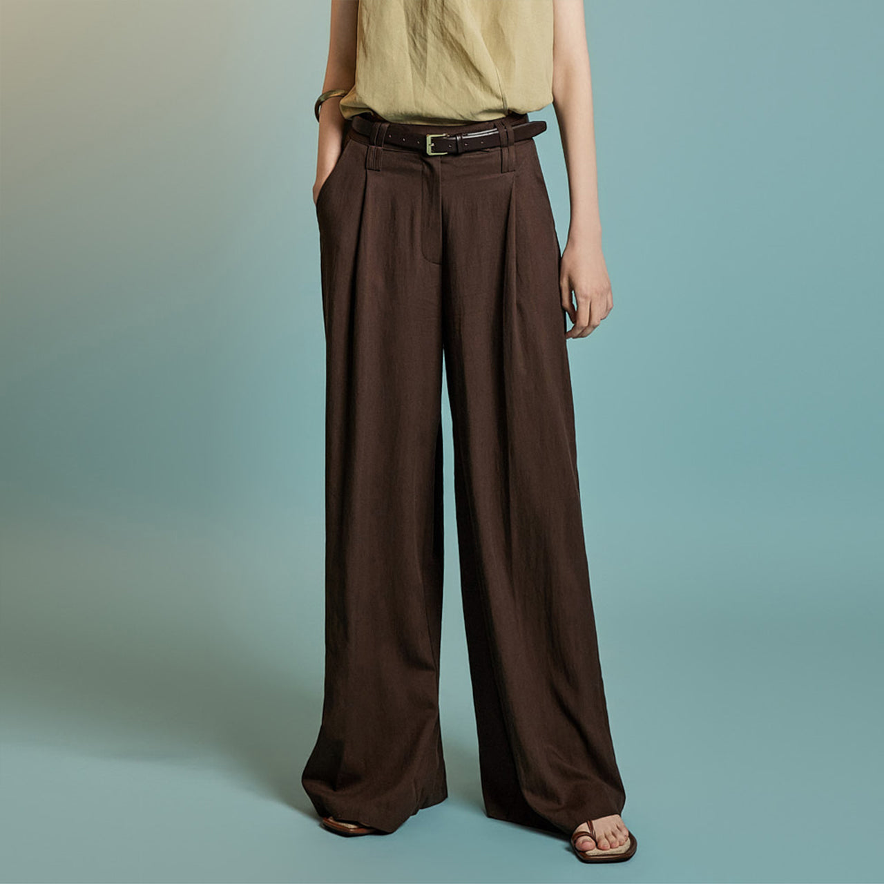 P3530 褶裥休闲裤