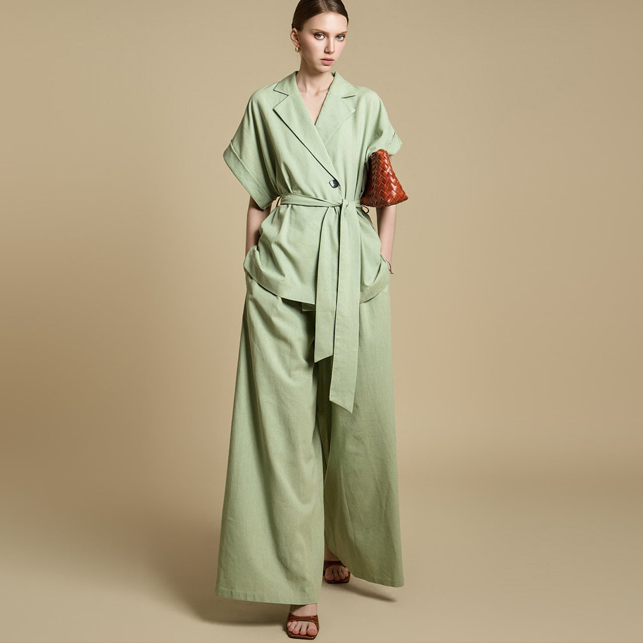 P3531 亚麻休闲裤