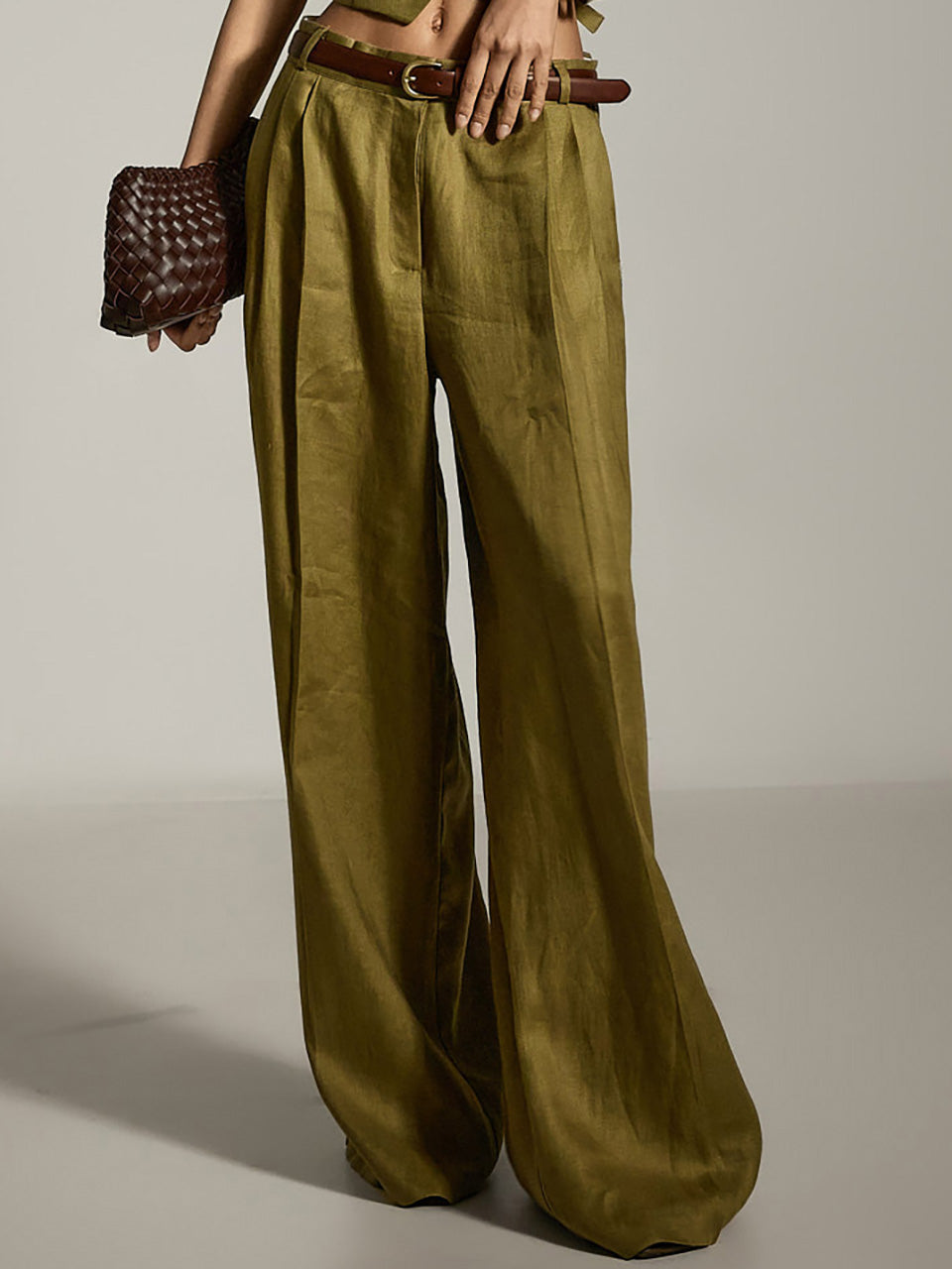 P3580 Linen Lace Pants