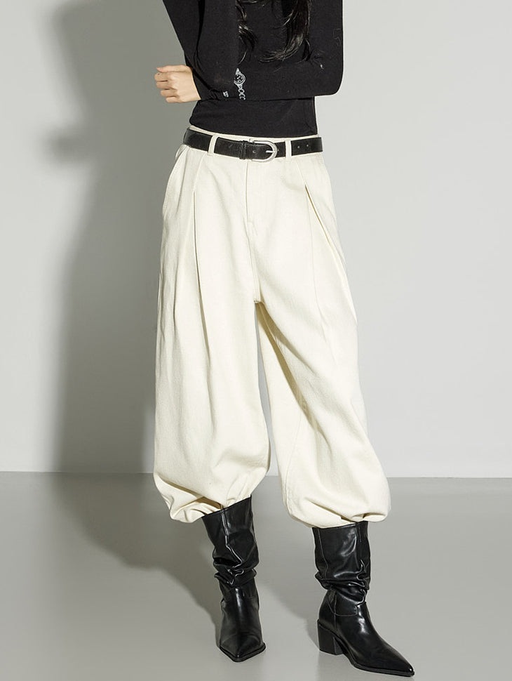 P3701 Pintuck Wide Pants