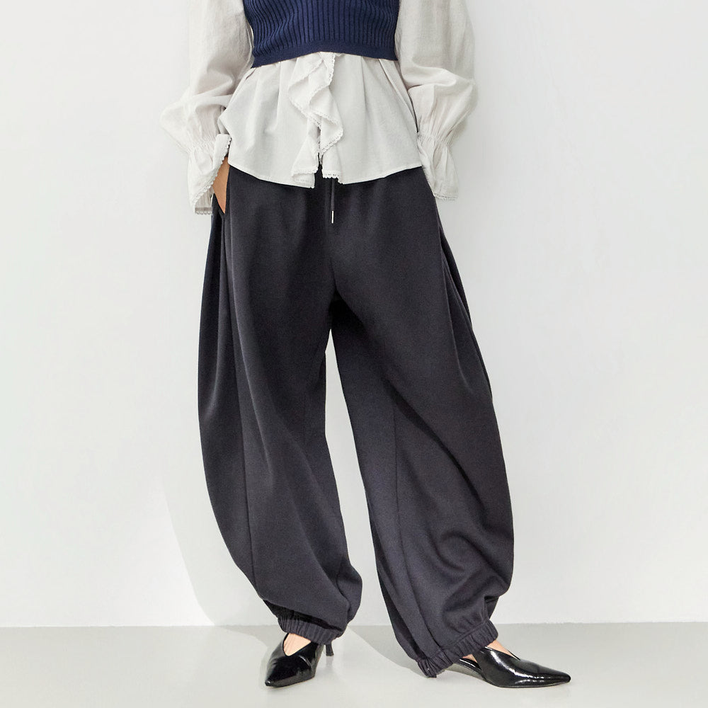 P3736 Pintuck Jogger Sweat Pants