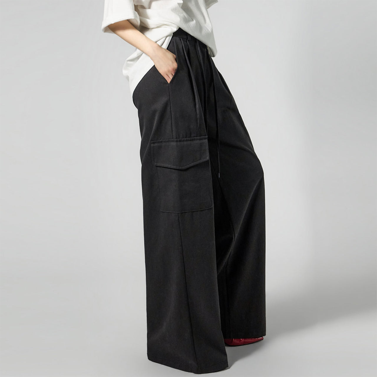 P3766 抽绳工装裤