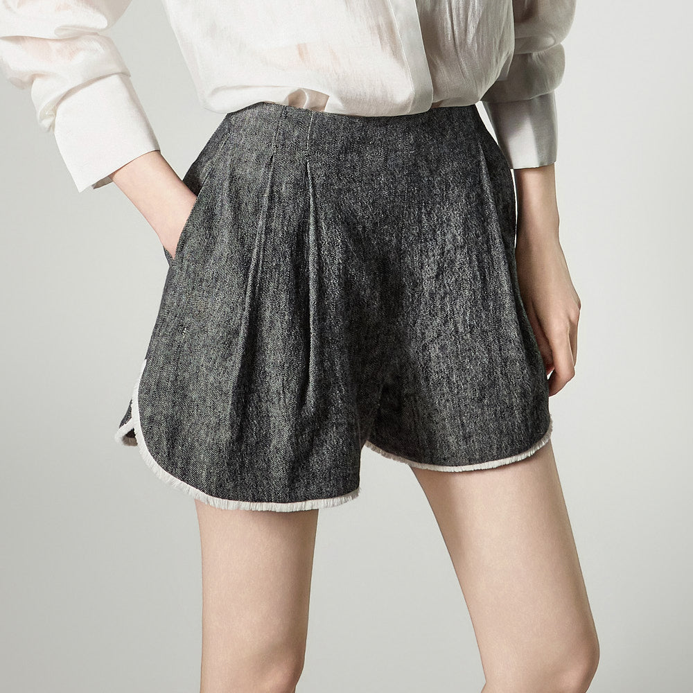 P3788 Linen Shorts