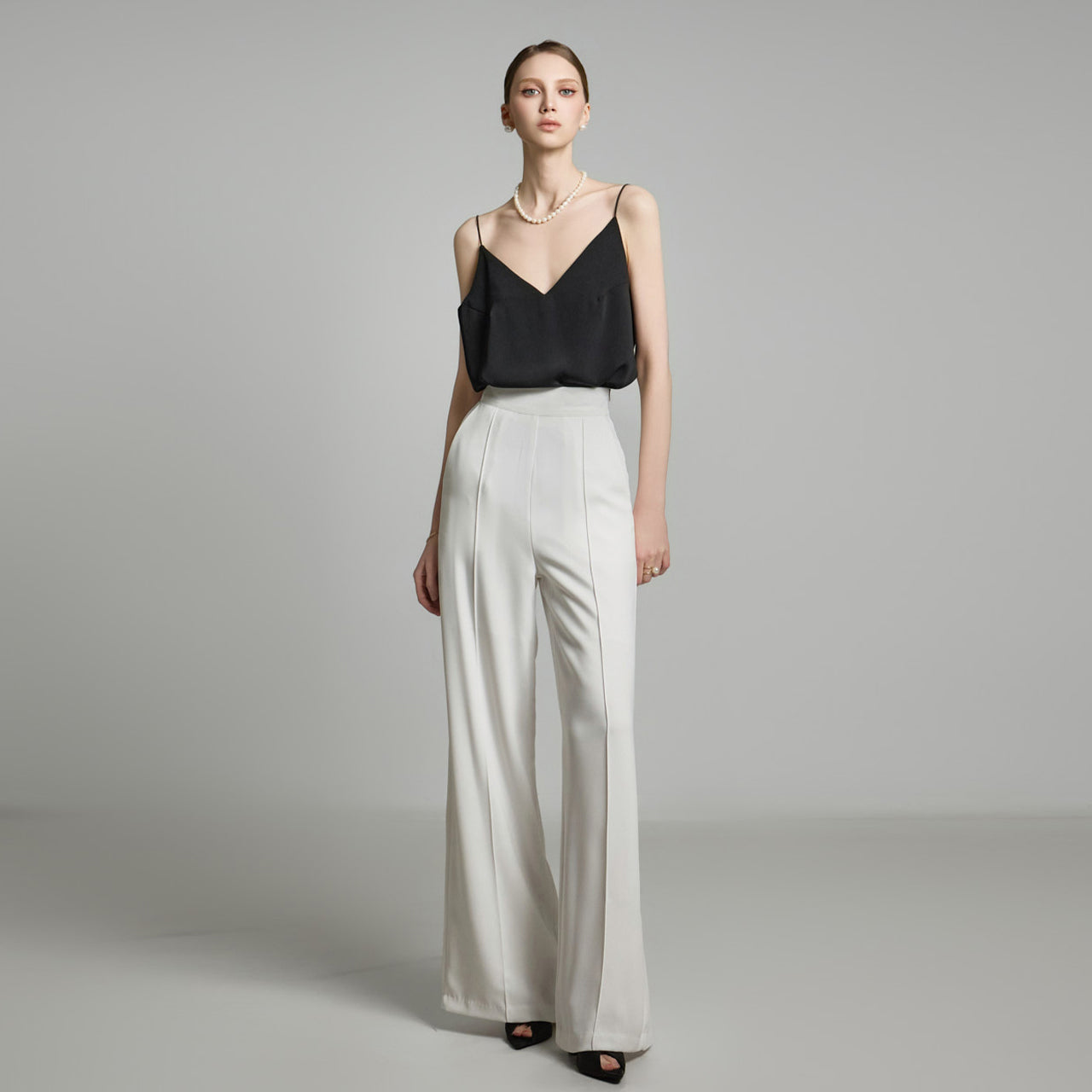 P9166 褶裥休闲裤