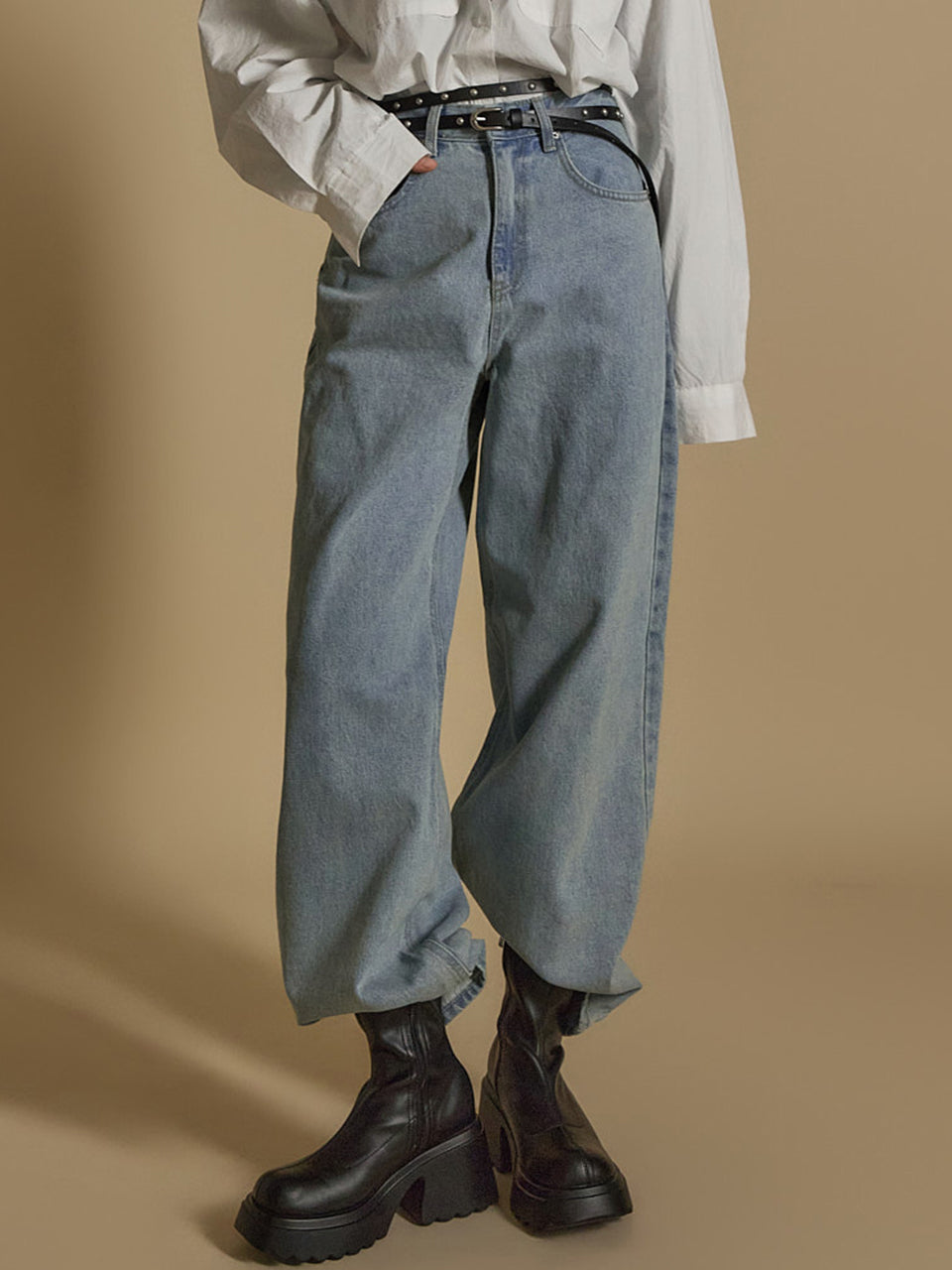 PJ552 宽牛仔裤