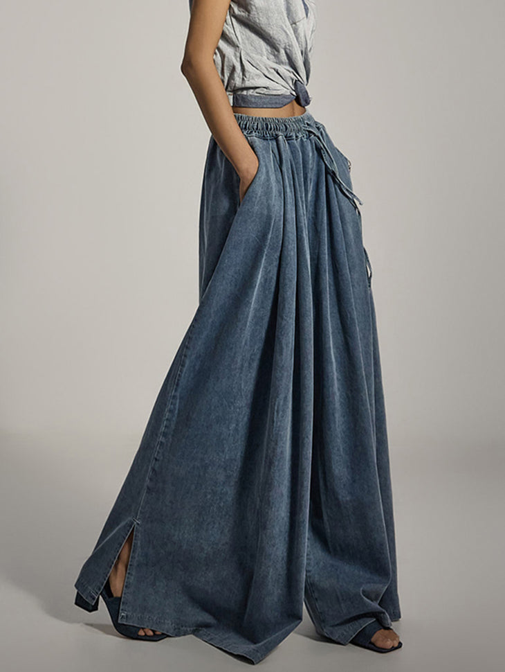 PJ576 ワイドフレアジーンズ