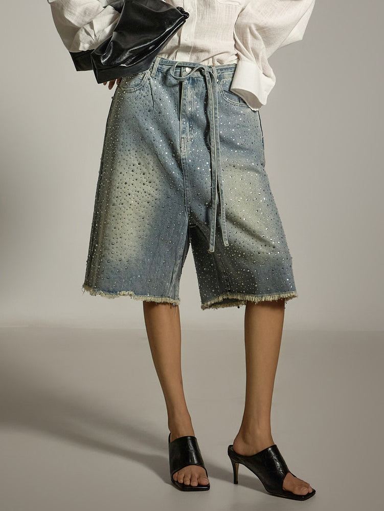 PJ579 Bermuda Jeans with Strap