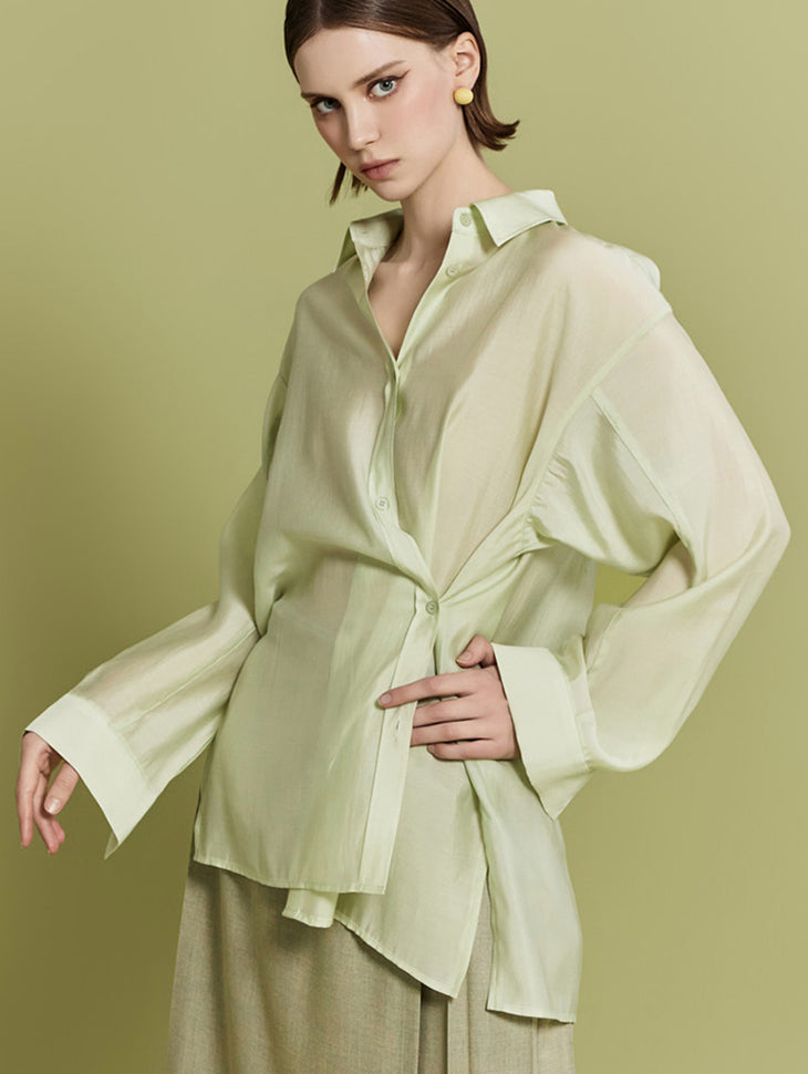 S596 オーガンザ マルチウェイシャツ