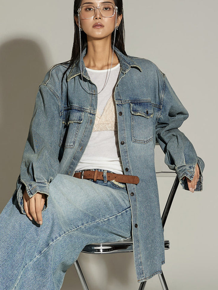 S805 Oversized Denim Shirts