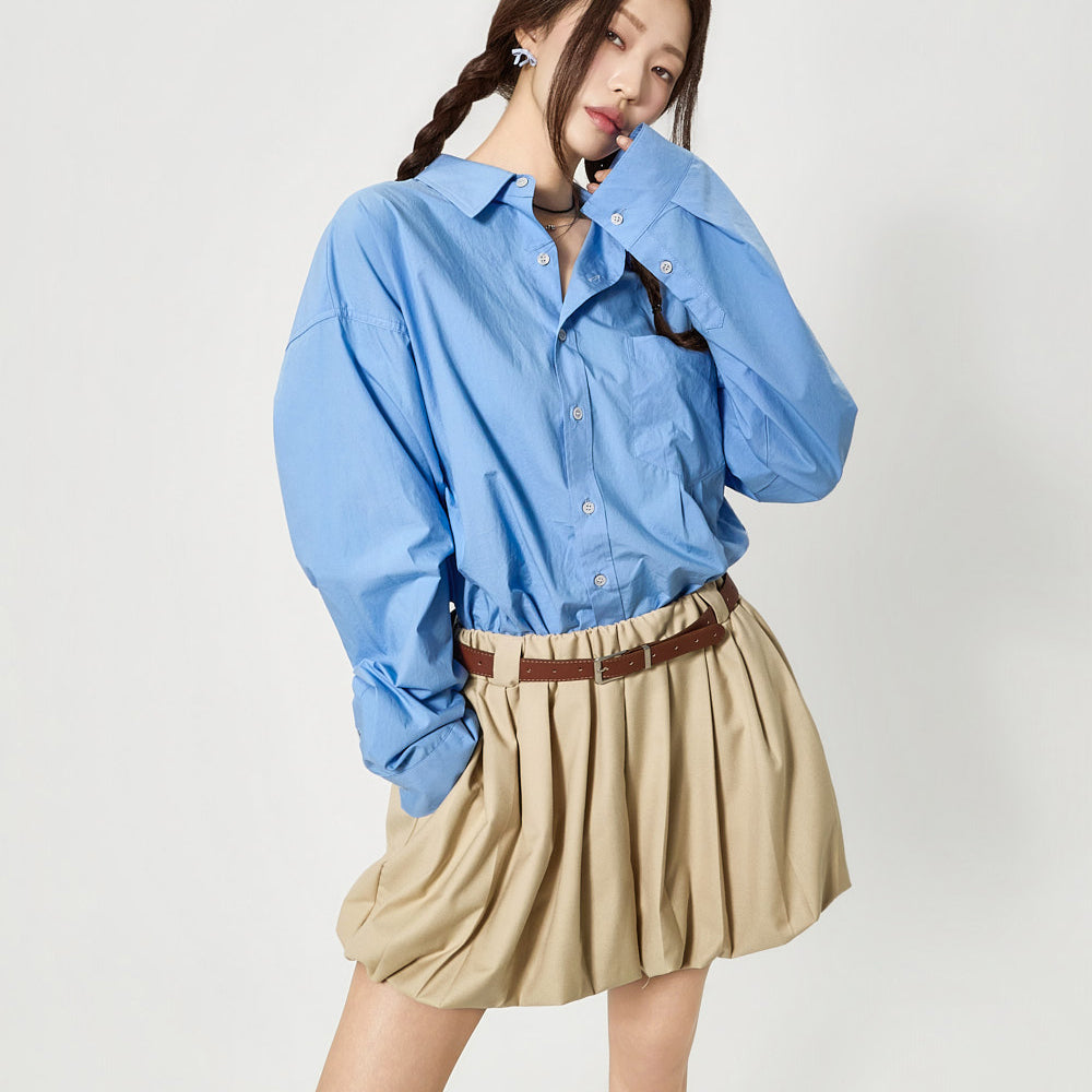 S840 Pintuck Overshirts