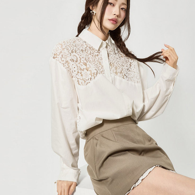 S858 Lace Shirts