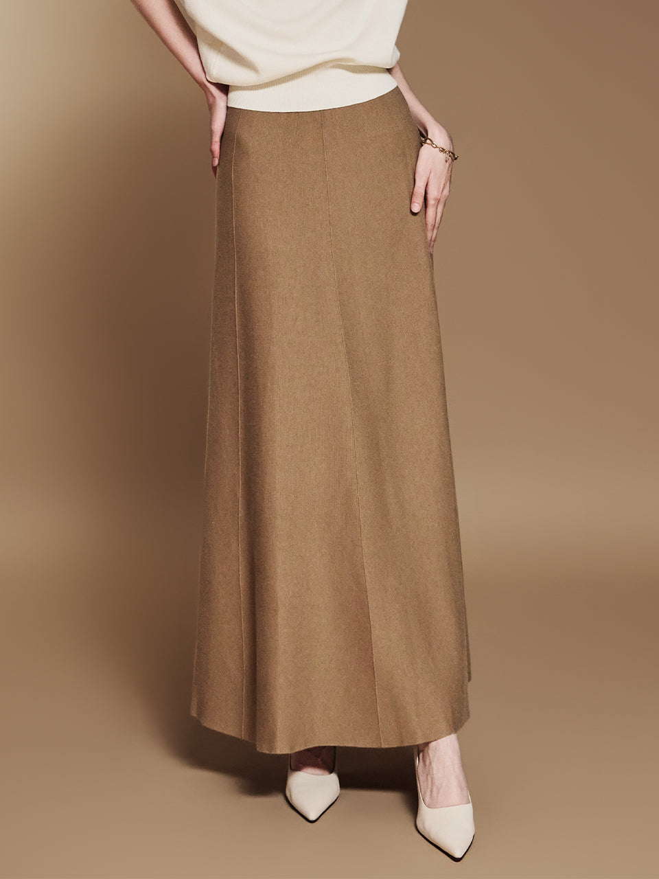 SK2807 ピンタックスカート