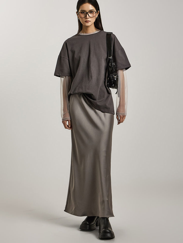 SK2956 サテンスカート