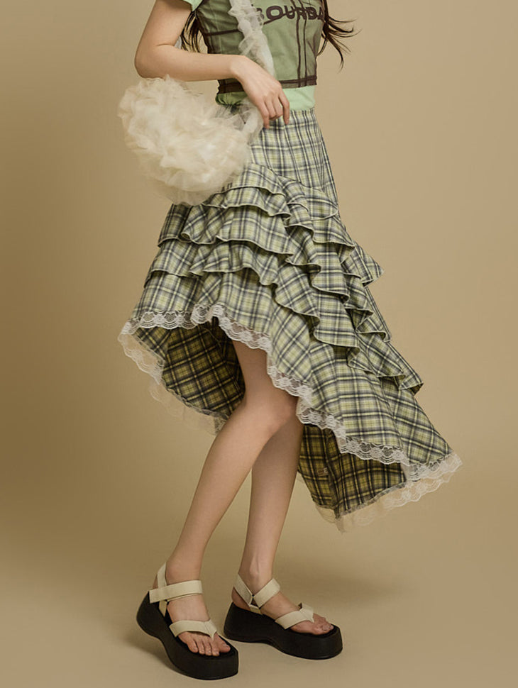 SK2962 ティアードアシンメトリースカート