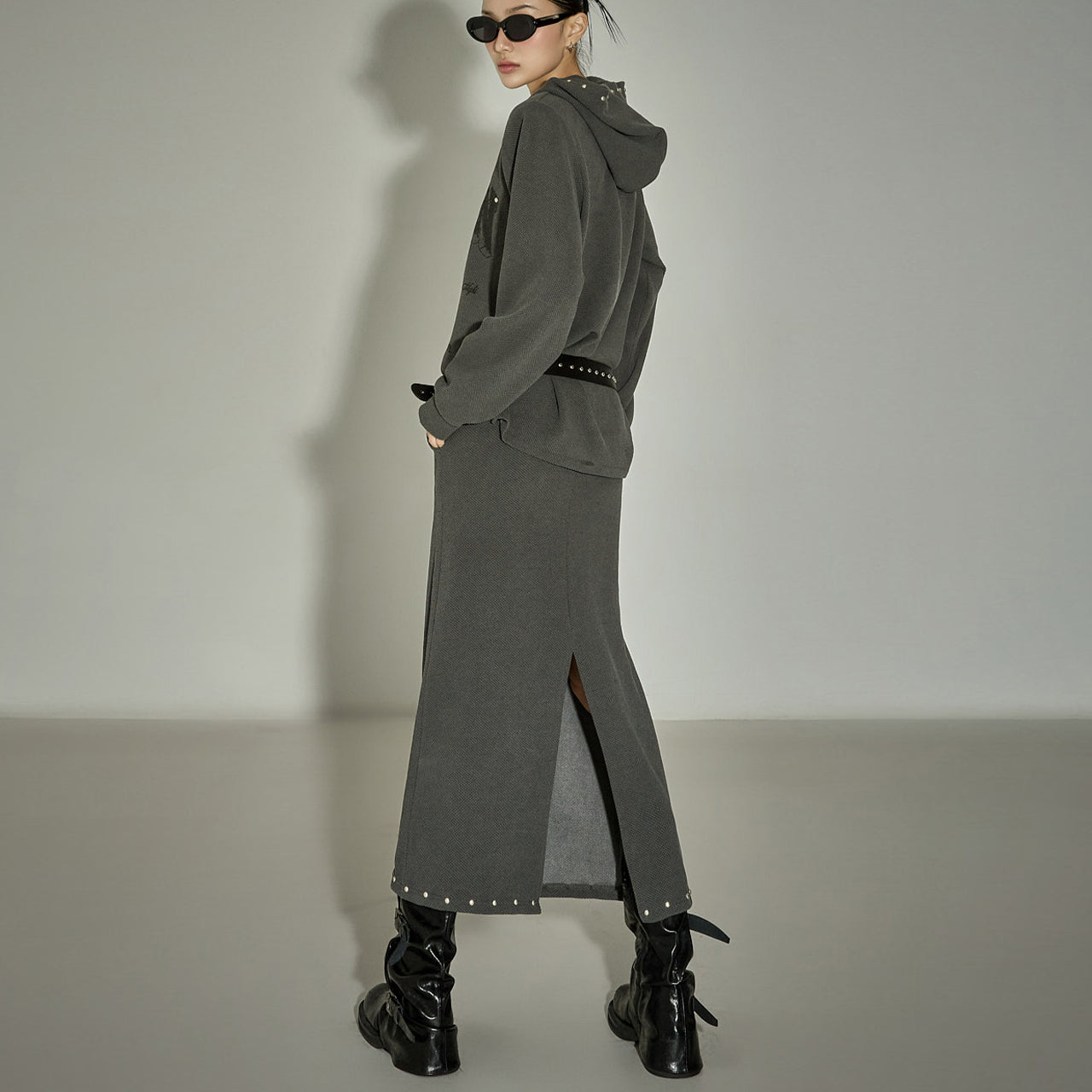 SK3060 Studded Long Skirt