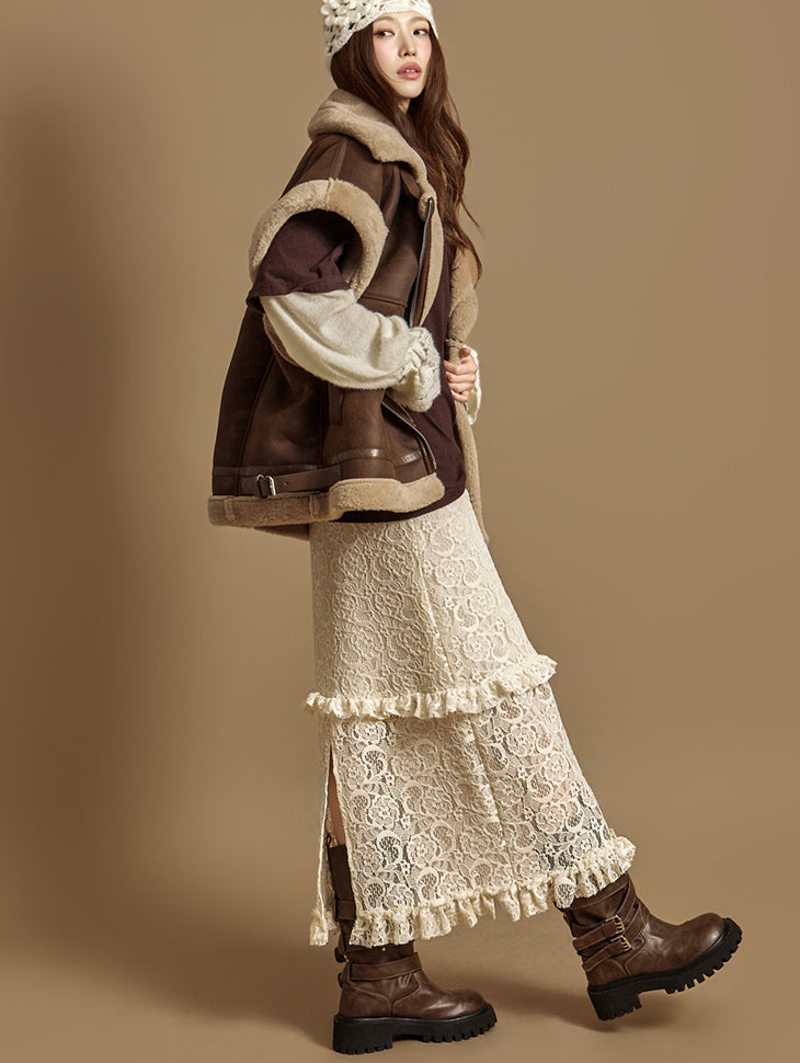 SK3098 Lace Frill Skirt