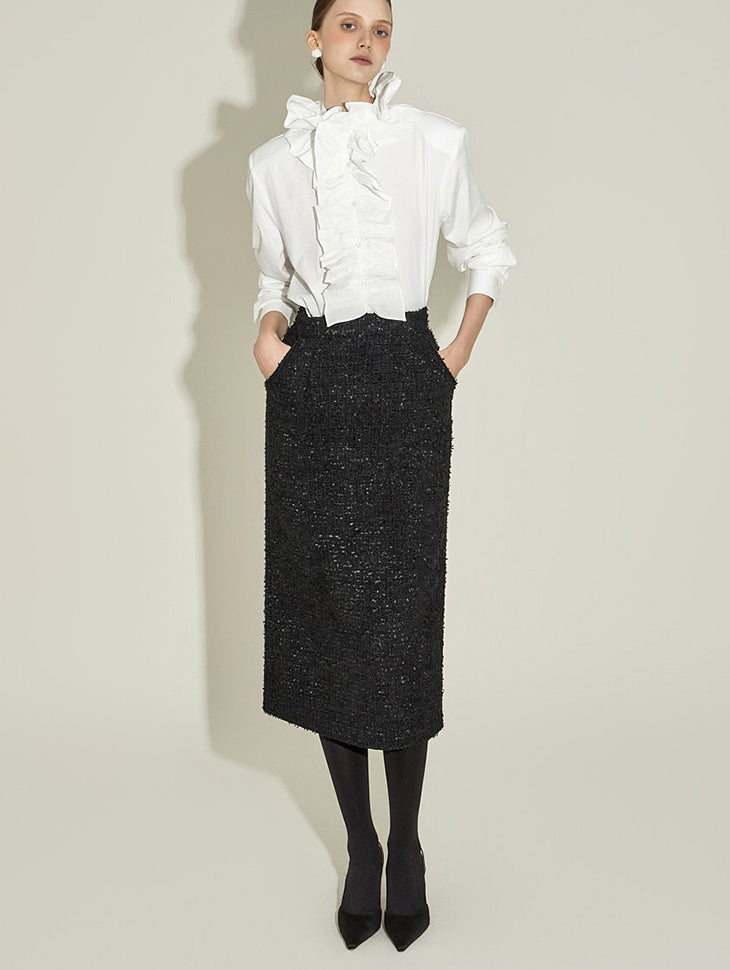 SK3100 Tweed Wool Skirt