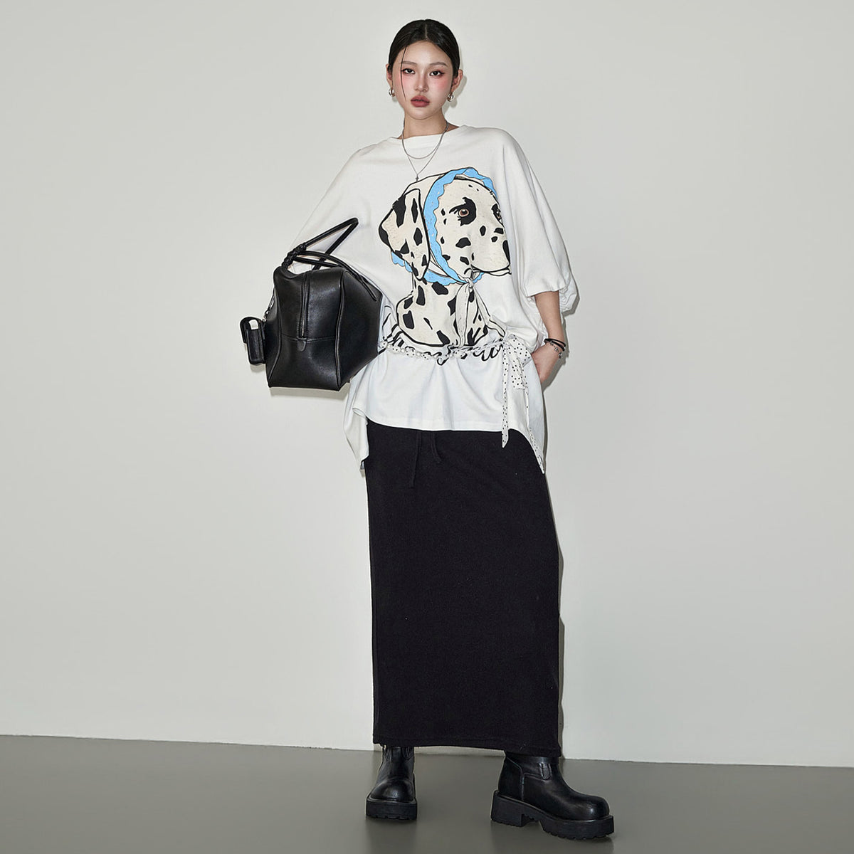 SK3266 Front Shirred Skirt