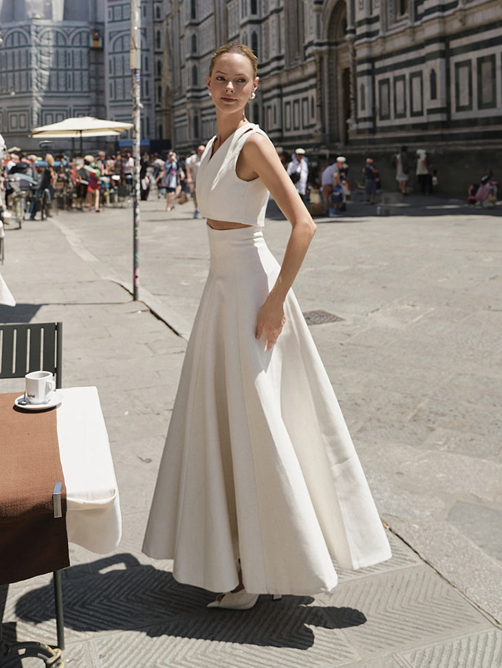 SK9244 リネンフレアスカート