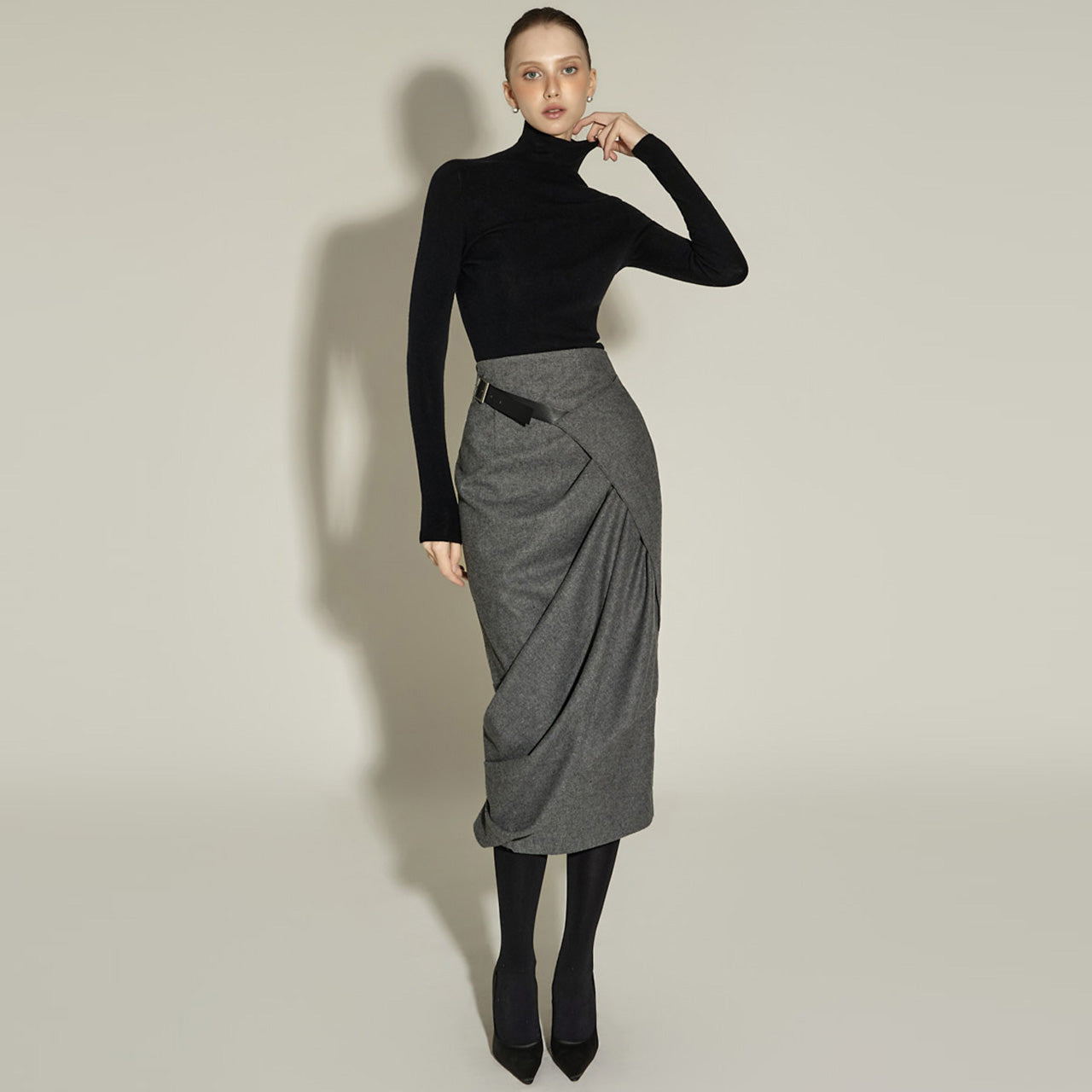 SK9290 Skirt with Belt