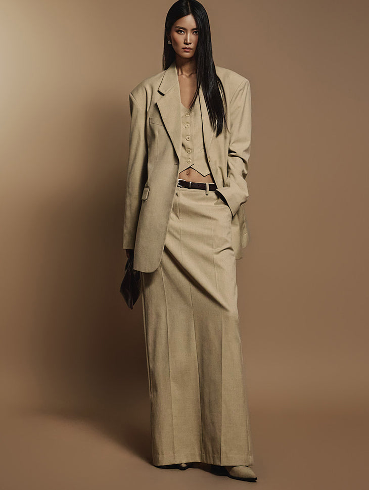 TP1945 ジャケットベスト&スカートセット