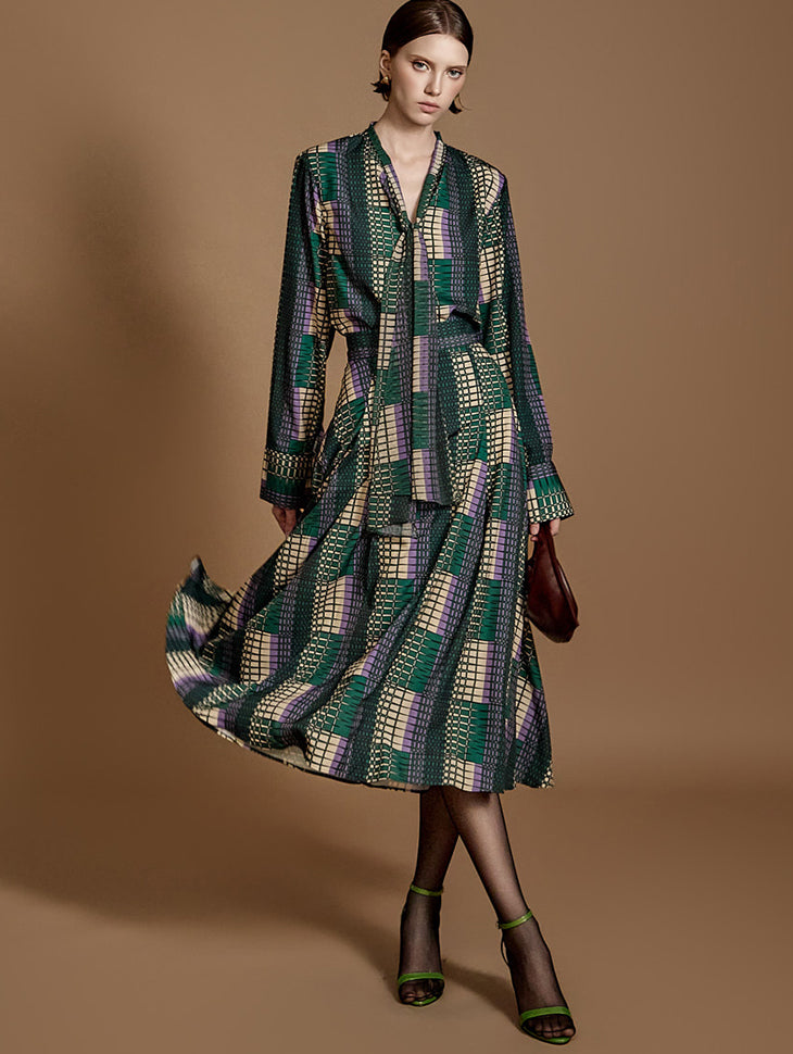 TP1948 衬衫和裙子套装