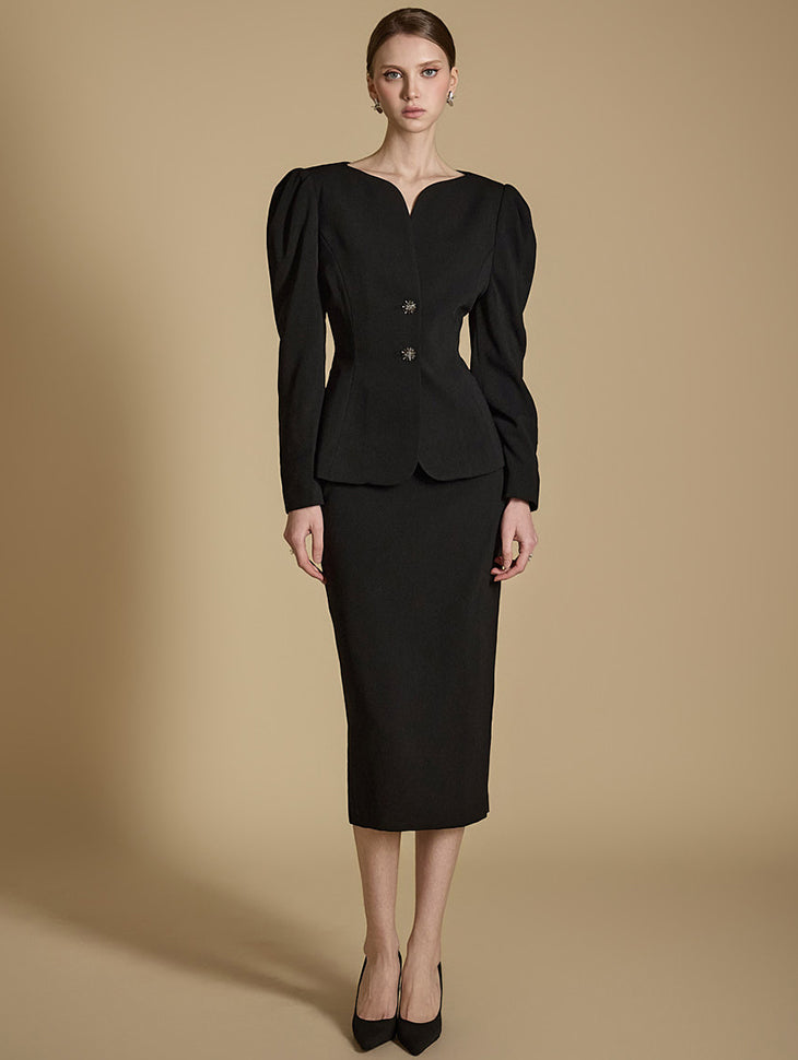 TP2030 夹克和裙子套装