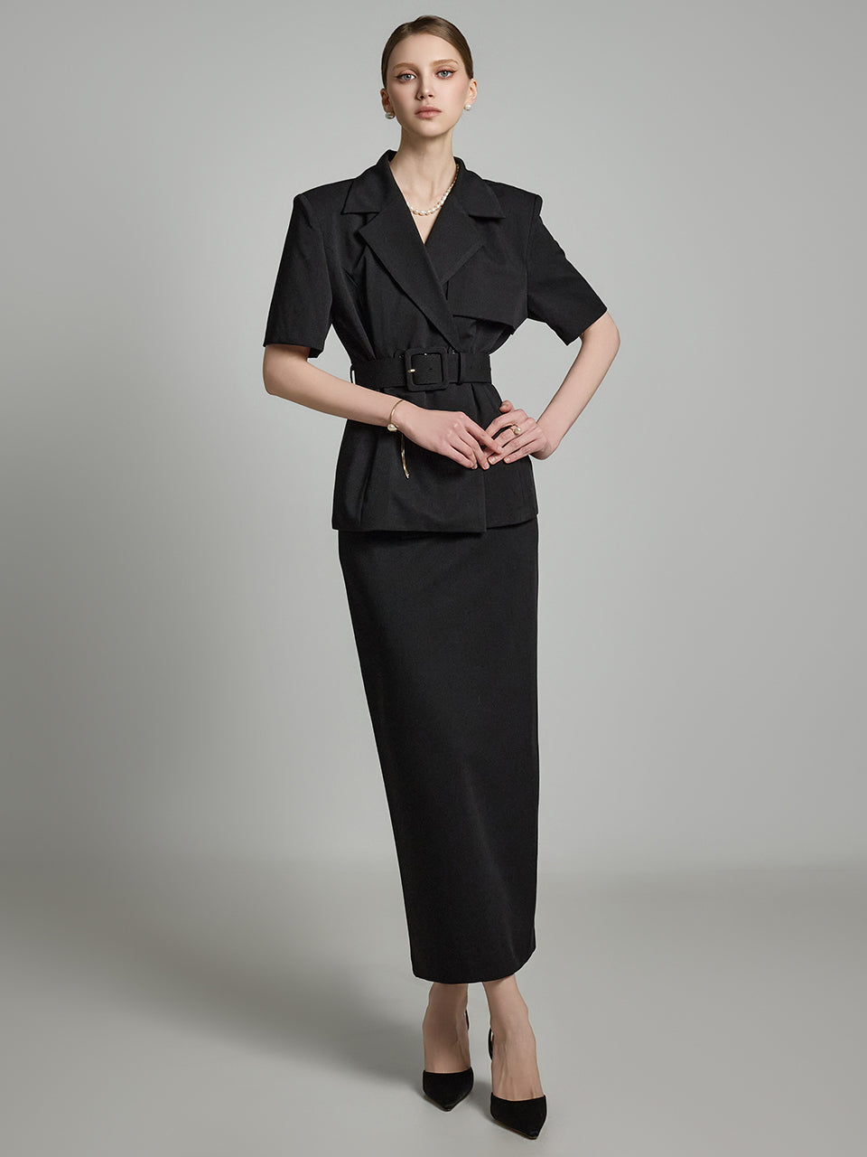 TP2095 夹克和裙子套装