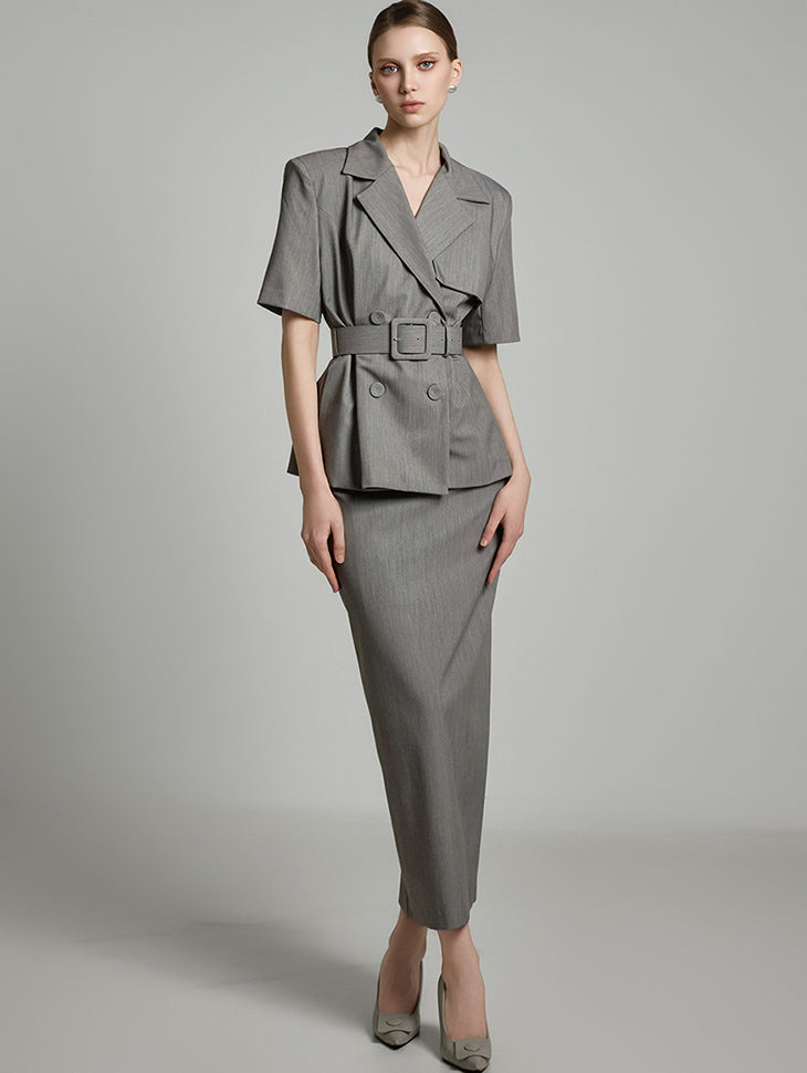 TP2095 夹克和裙子套装