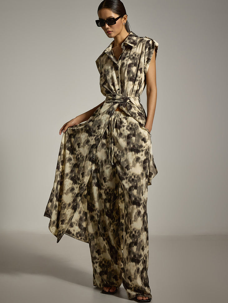 TP2145 扎染衬衫和裤子套装