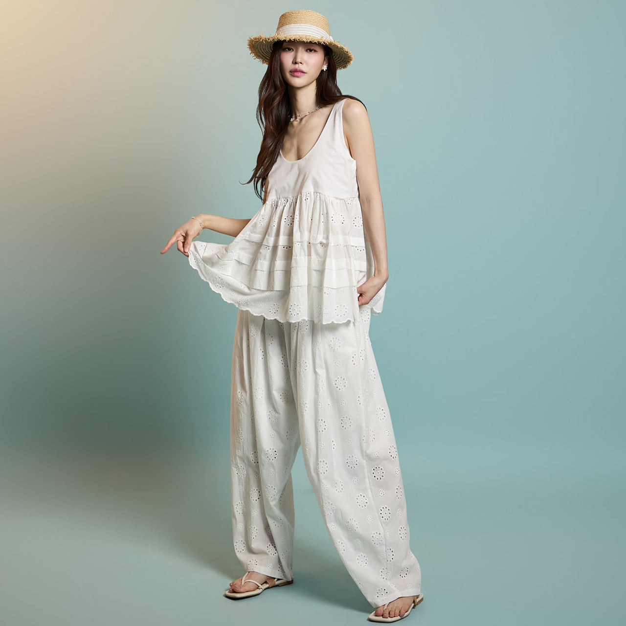 TP2169 トップス&パンツセット