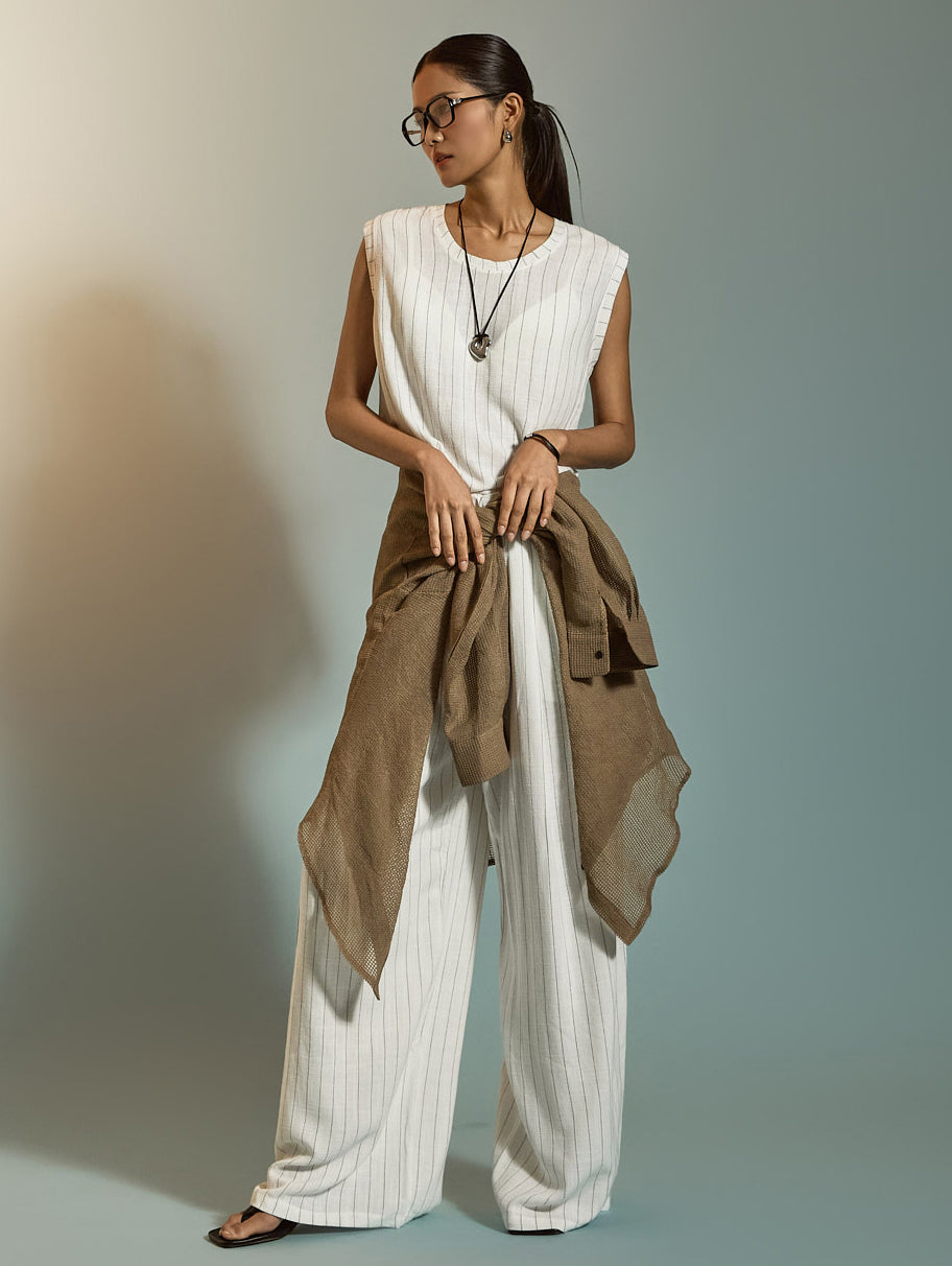 TP2196 リネントップス&パンツセット