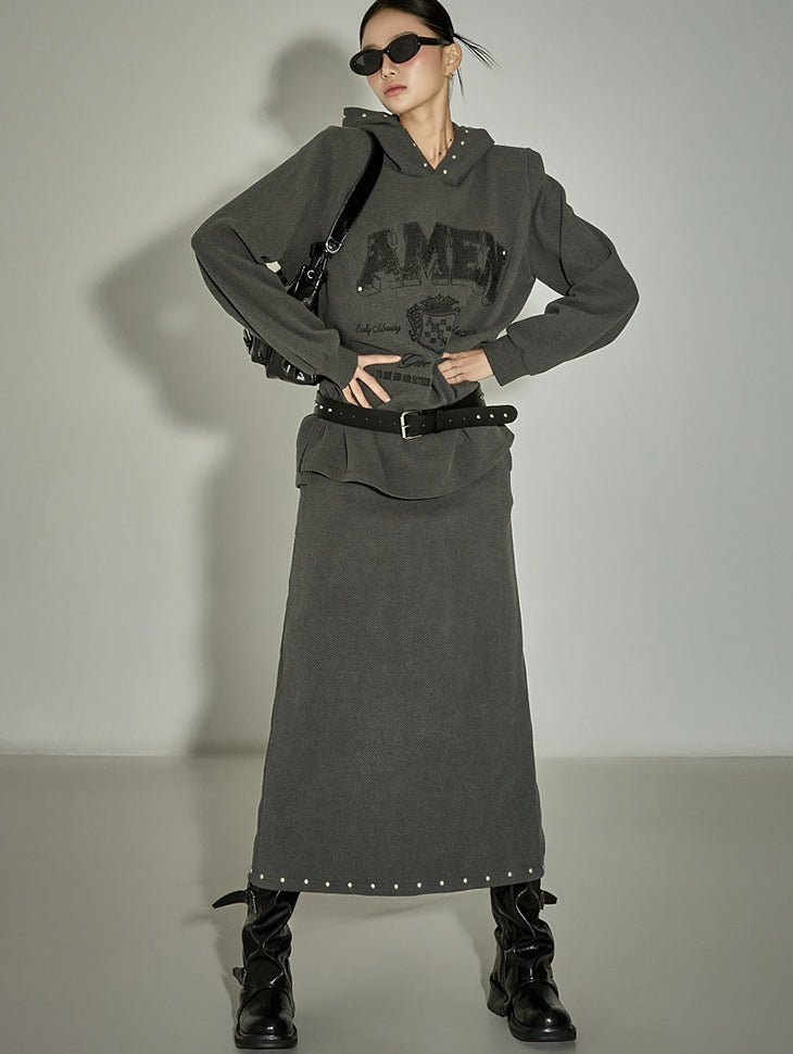 TP2254 Hooded Top and Skirt Set