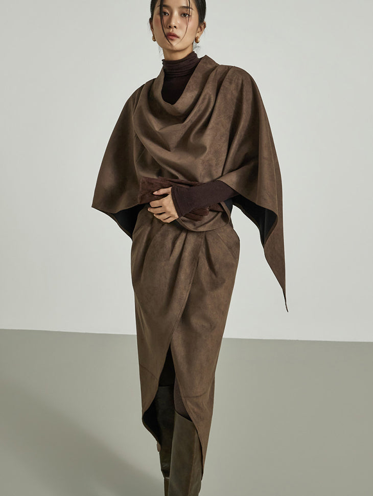 TP9192 Cape Skirt Set