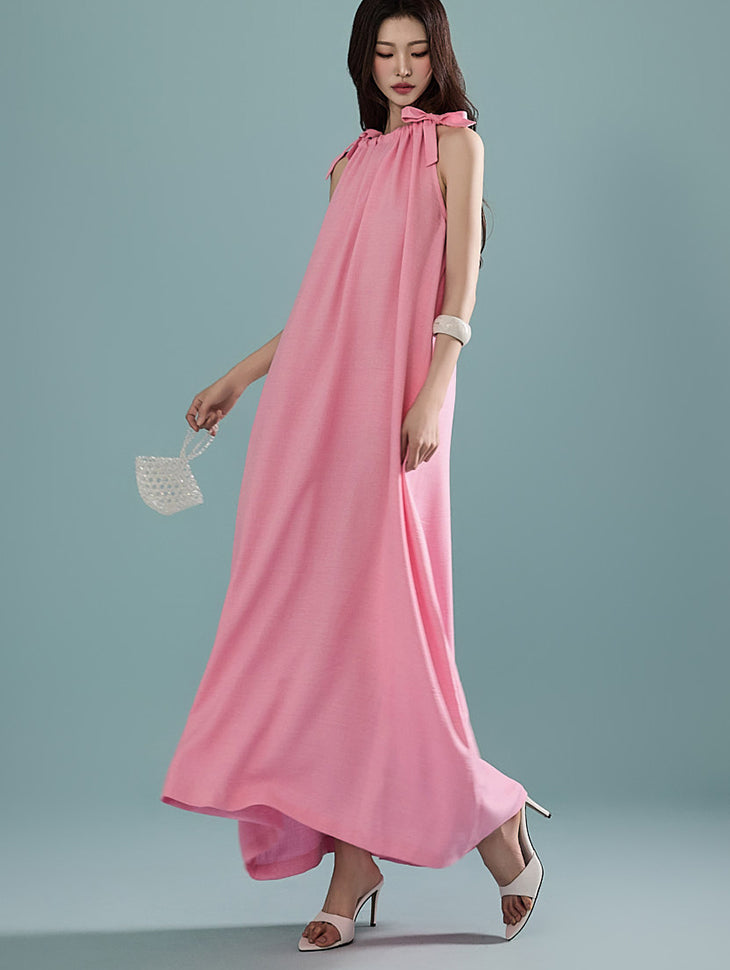 D4990 ストラップ付きドレス