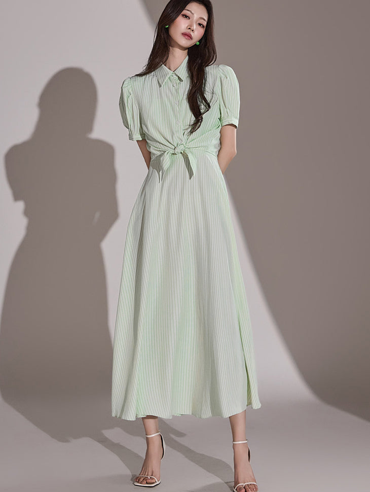 D4989 シャツドレス ツーピース