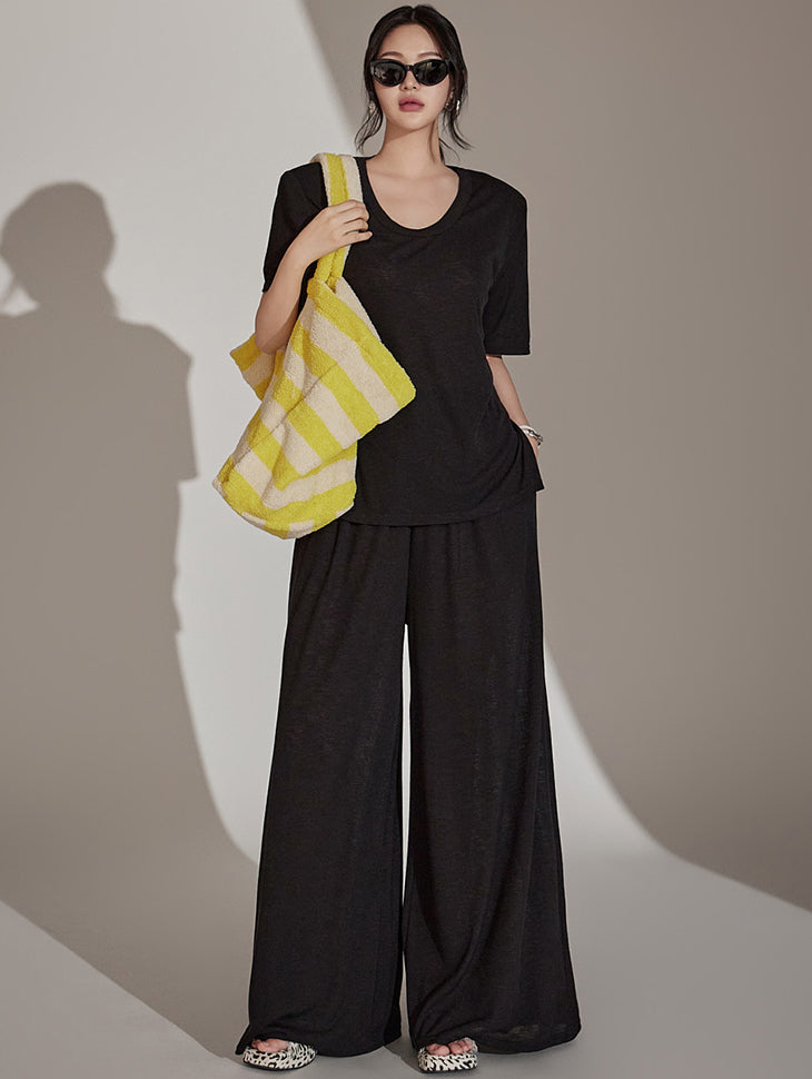 TR028 亚麻运动套装