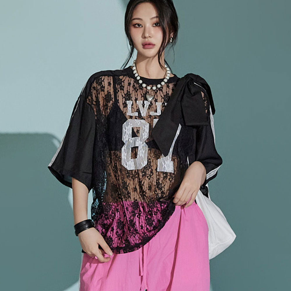 E3388 レースシアートップ