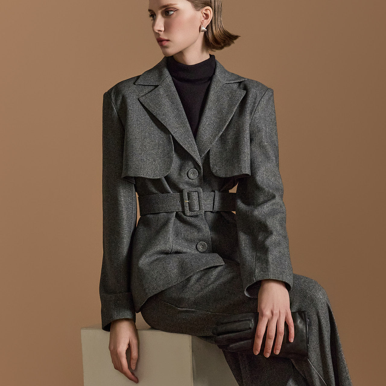 J2554 Multi-way Jacket With Belt