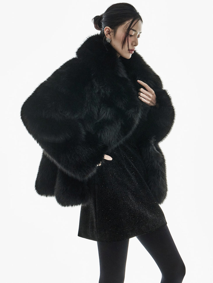 J3048 Big Collar Fur Jacket
