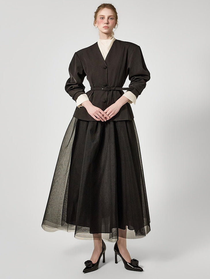 TP2353 夹克和半身裙套装