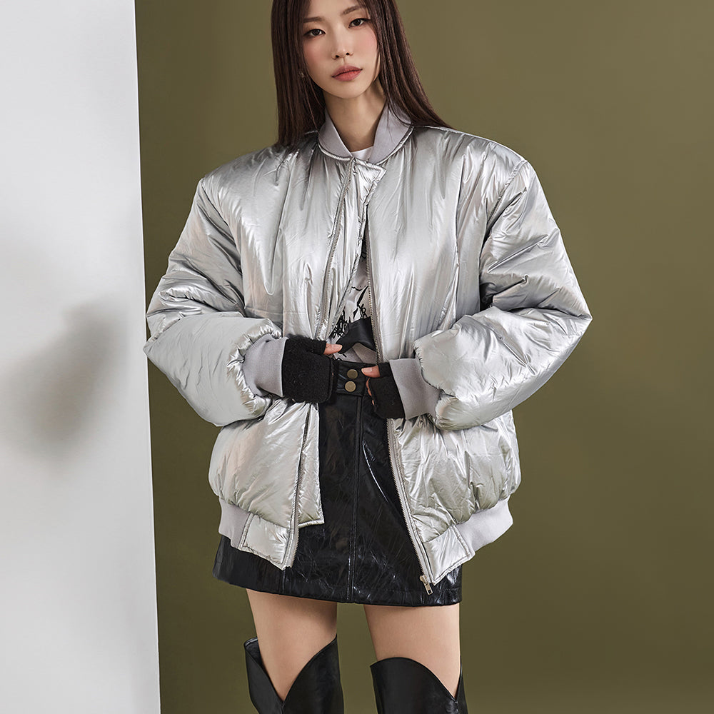 J2088 Glossy Padded Jacket