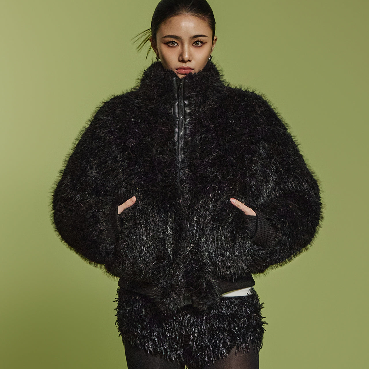 J2513 Fur Jumper Jacket