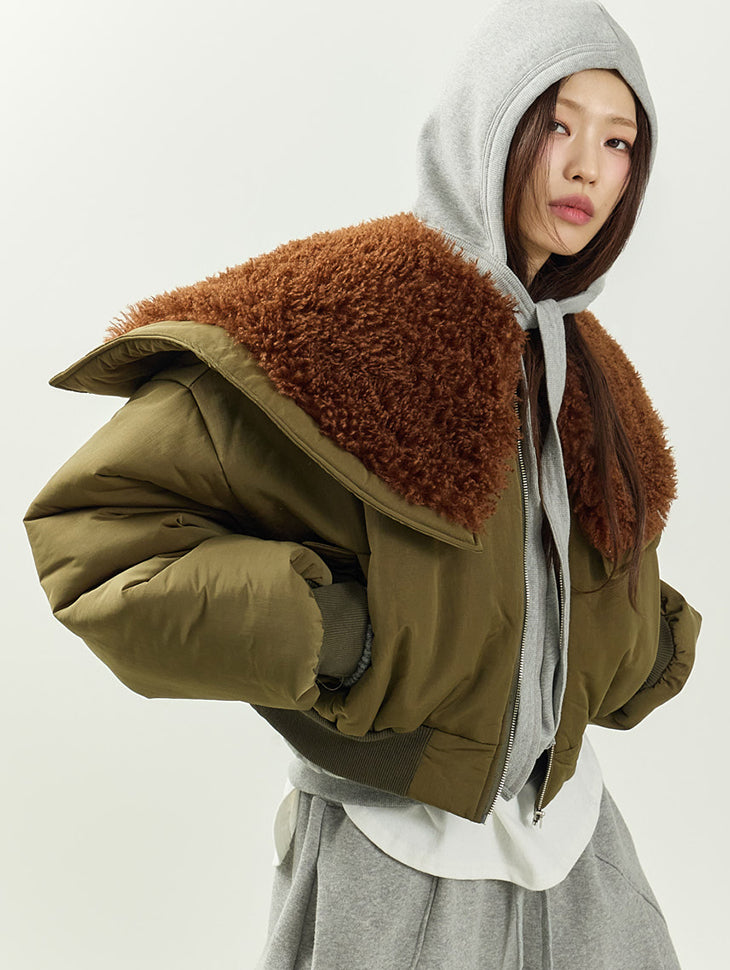 J3061 Wide Collar Jacket