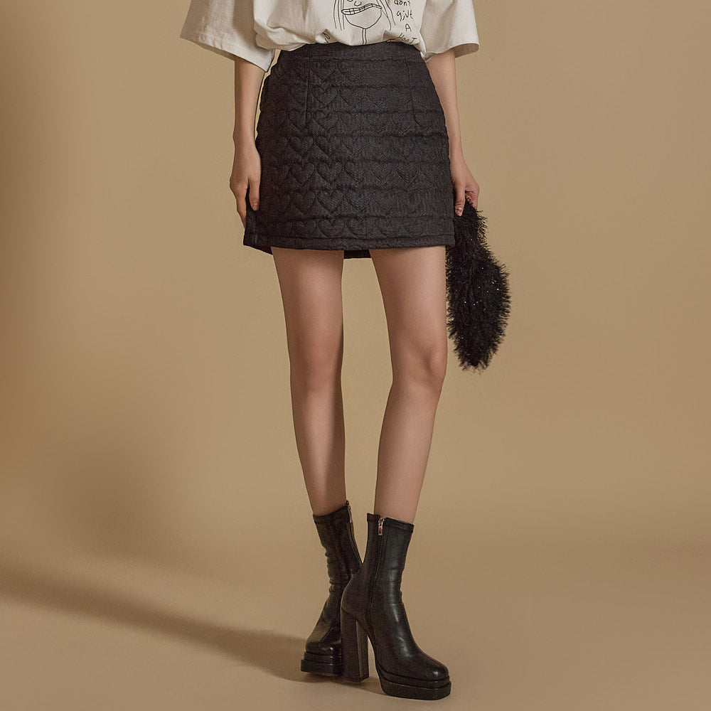 SK2899 Quilted Mini Skirt