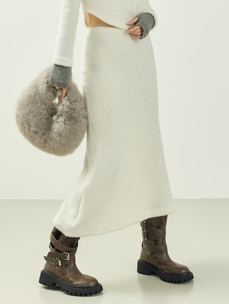 SK3142 Terry Long Skirt